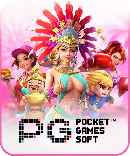 ภาพค่ายเกมสล็อต Pocket Games Soft (PG) บน tunder24hr รวมตัวละครและธีมเกมยอดนิยม เหมาะสำหรับใช้ประกอบหน้าเว็บเกมสล็อต PG และบทความแนะนำเกมออนไลน์